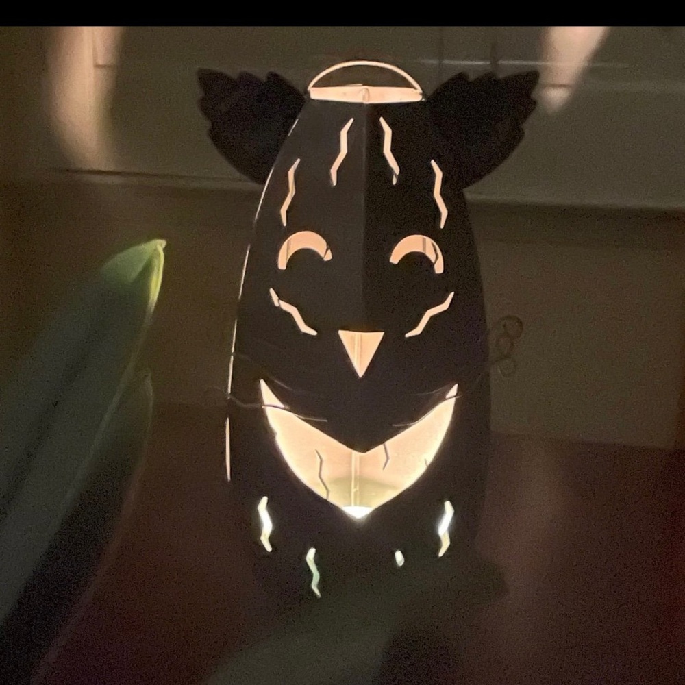 Metal Kitty cat Halloween lantern